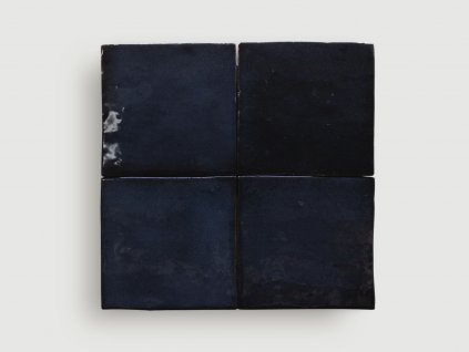 cevica zelij 10x10 obklady jednobarevne handmade negro cerna saten