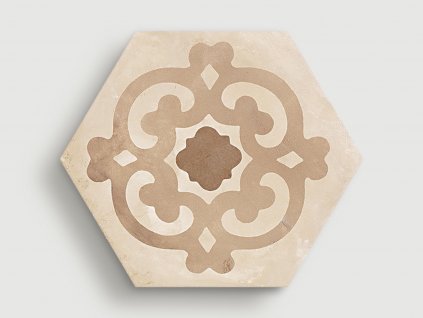 marca corona terra fiore vers c esagono dlazba retro historicka dekory rustikalni hexagon