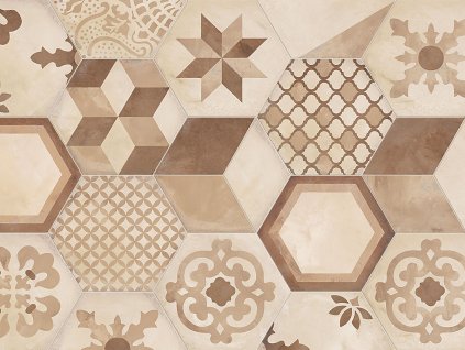 marca corona terra mix decori vers c esagono dlazba retro historicka dekory rustikalni hexagon 02