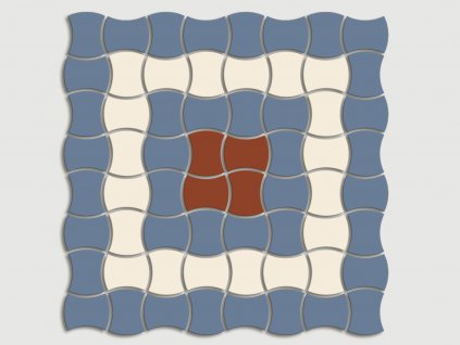 cesi ceramica butterfly mozaika piskoty vykrajovana historicka pattern H