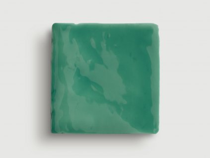 evoke obklady 10x10 retro jednobarevne leskle syte barvy aqua