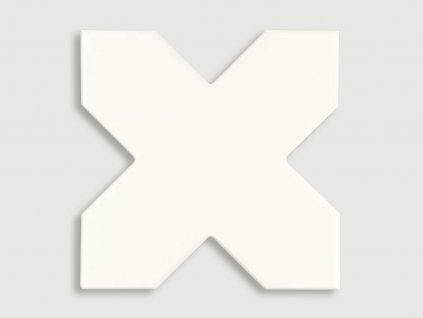 cevica new york obklady hvezda kriz jednobarevne cross white