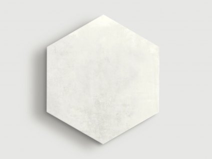 Industrial Esagona White metalická dlažba 20x20 mat