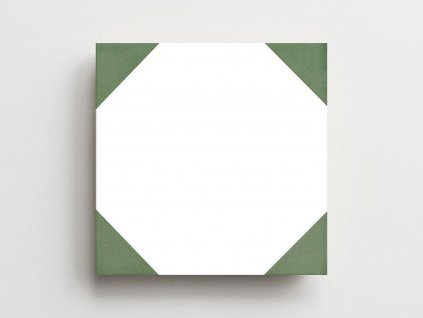 kerion octogone dlazba obklady 20x20 retro osmihran olive