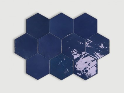 zellige hexa wow obklady sestiuhelniky jednobarevne patina cobalt 02