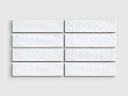 cifre opal decor snow brillo obklady obdelnik 10x30 lesk retro metro 02