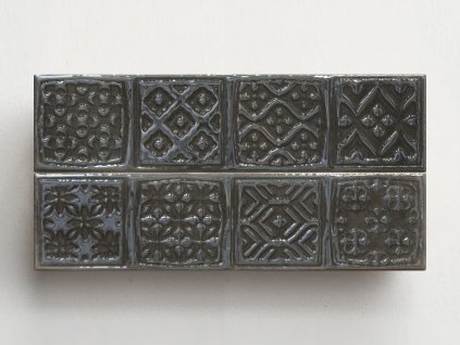 cifre opal Rodia Decorado black brillo obklady obdelnik 10x30 lesk retro metro