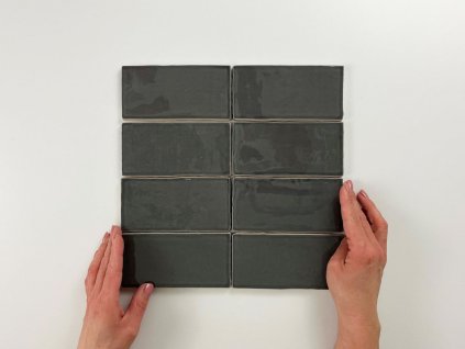 cifre atlas graphite brillo obdelnik obklady jednobarevne 7 5x15 lesk