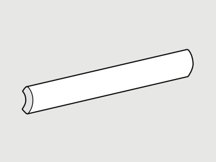 tonalite krakle obklady jednobarevne obdelnik lesk Quarter Round roh keramicky
