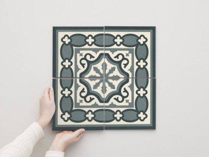 mainzu florentine esquina blue bordura roh historicka dlazba obklady orientalni 20x20
