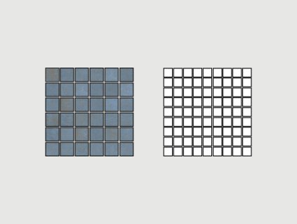 cerdomus crete mosaico spaccatella cobalto terakota cihlova mozaika podlaha steny rustikalni