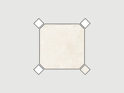 cerdomus Effetto Pietra di Ostuni ottagona avorio 60x60 dlazba venkovni rustikalni imitace kamene