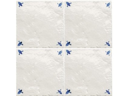 tonalite provenzale decoro boccioli bleu 15x15
