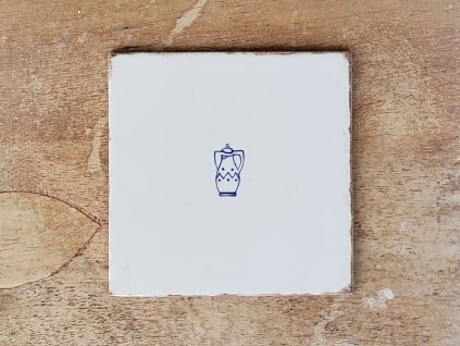 da vinci modry dzbanek rucne malovane obklady 15x15