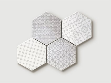 cevica marrakech mosaic gris obklady dlazba vzorovana orientalni hexagon
