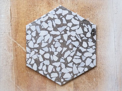 cifre riazza dlazba obklady terrazzo teraco hexagon grigio 03