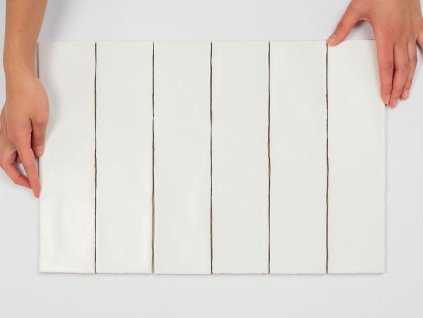 cifre colonial obdelnikove obklady jednobarevne dlouhe white mat