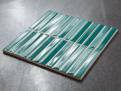 monopole melody turquoise obklady relief imitace mozaiky 20x20