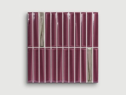 monopole melody decor bordeaux silver obklady relief imitace mozaiky 20x20