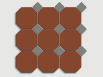 cesi full body ottagono gres nickel 10x10 historicka dlazba mozaika