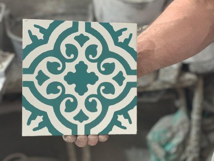 azahar cementova dlazba 20x20 ornamentalni motiv