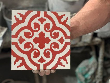 azahar red cementova dlazba 20x20 ornamentalni motiv 02