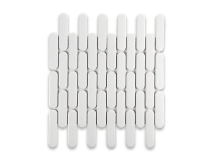 pilule 1 mozaika ovalna jednobarevna retro minimalisticke obklady bila lesk 3