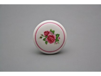 Porcelánová úchytka růže 45 mm