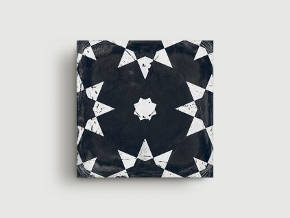 batik re style dlazba cerno bila vzorovana retro groove