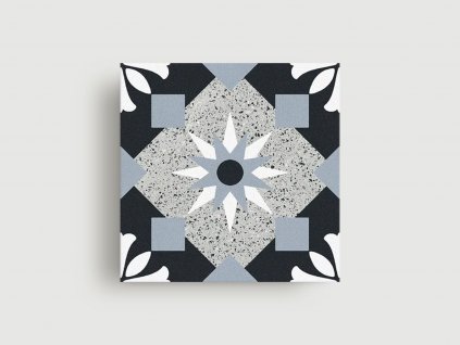 retro dlazba obklady imitace terazza 20x20 wind rose