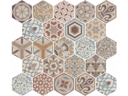 hexatile harmony colours dlazba obklady hexagony patchwork dekory 01