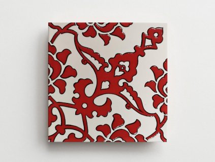 iznik obklady handmade rucne vyrobene cervene relief 03
