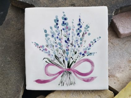 rucne malovane obklady levandule selske tradicni handmade