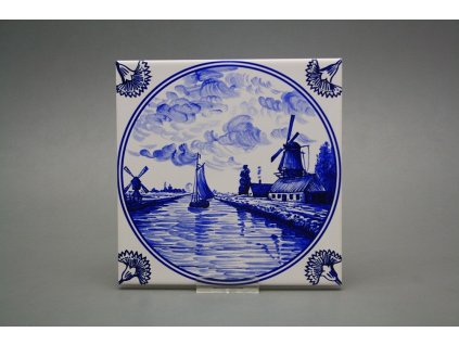 Obklad do interiéru dekorovaný bílý lesklý 15x15 Holandia 1