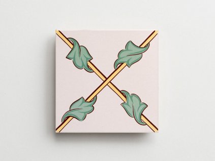obklady rucne malovane modry dekor 704 verde