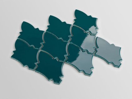 mozaika erb stit arabeska ocean granate lesk 01