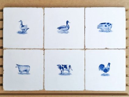 rucne malovane obklady selske malir jv zviratka modrotisk 05