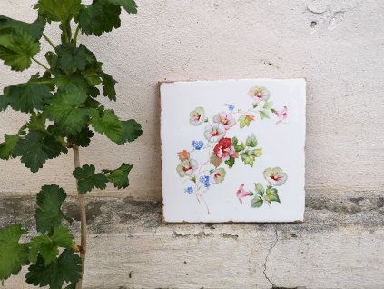 forli malovane obklady kvetiny pomnenky 20x20