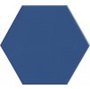 hex dlazba obklady sestiuhelnik hexagon jednobarevne cobalto