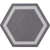 tonalite examatt grigio medio dlazba obklady retro hexagonalni matna