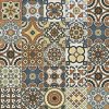 maioliche obklady dlazba retro dekory vzory cerno bile barevne patchwork mix multicolor