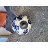 uchytka keramicka porcelanova nopka malovana modre kyticky 01