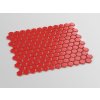 hexagon maly mozaika cervena matna koupelny kuchyne 01
