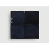 cevica zelij 10x10 obklady jednobarevne handmade negro cerna saten