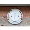 vypinac typ 6 ruze sipkova keramicka porcelanova bila rucne malovana selska 01