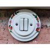 vypinac typ 6+6 ruze sipkova keramicka porcelanova bila rucne malovana selska 02