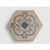 marca corona terra fiore vers f esagono dlazba retro historicka dekory rustikalni hexagon
