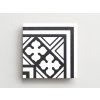 neocim classic dlazba odolna 20x20 dekor historicka optique titane faixa classic noir b 05
