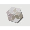 minima 8 6 multi beige quintessenza obklady patchwork hexagon