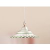 2115 B keramicky lustr lampa retro rustikalni bilo verde zeleny